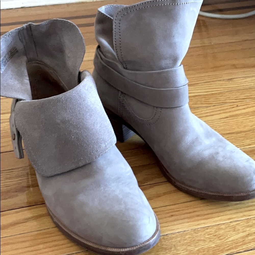 UGG NUBUCK LEATHER ANKLE BOOTS